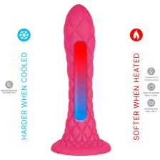 SILEXD - DILDO DA SOGNO FANTASY SILICONE LIQUIDO TERMOREATTIVO FUCSIA 18,5 CM