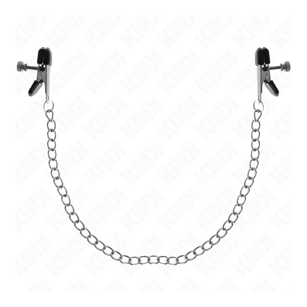 KINK - PINÇAS DE CORRENTE PLANA PRATA 34 CM