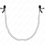 KINK - PINCES À TAMELON CHAÎNE PLATE ARGENT 34 CM