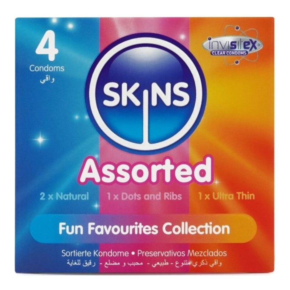SKINS - CONFEZIONE DA 4 PRESERVATIVI ASSORTITI PREMIUM