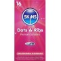 SKINS - DOTS & RIBS PREMIUM CONDOMS PACK 16