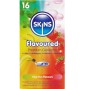 SKINS - MULTI FLAVORS PREMIUM CONDOMS PACK 16