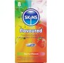 SKINS - MULTI FLAVORS PREMIUM CONDOMS PACK 8