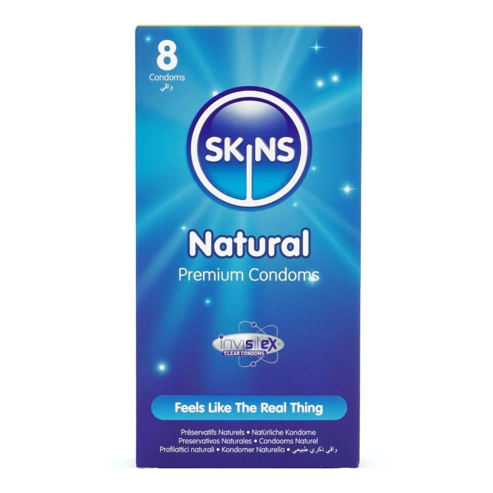 SKINS - NATÜRLICHE PREMIUM-KONDOME PACKUNG 8