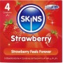 SKINS - STRAWBERRY PREMIUM CONDOMS PACK 4
