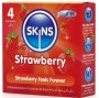 SKINS - STRAWBERRY PREMIUM CONDOMS PACK 4