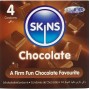 SKINS - PRESERVATIVI PREMIUM AL CIOCCOLATO CONFEZIONE DA 4