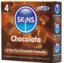 SKINS - PRESERVATIVI PREMIUM AL CIOCCOLATO CONFEZIONE DA 4