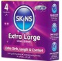 SKINS - EXTRA LARGE PREMIUM CONDOMS PACK 4