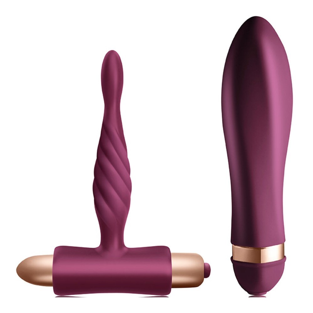 CLIMAXIMUM - KIT DARE VIBRADOR TORCIDO + PLUG ANAL INICIANTES