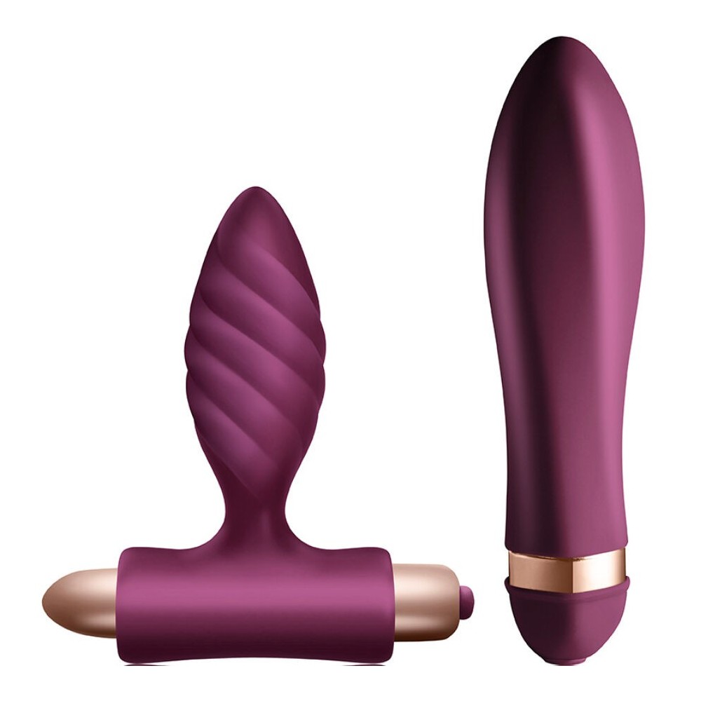 CLIMAXIMUM - KIT DESIRE VIBRADOR TORCIDO + PLUG ANAL