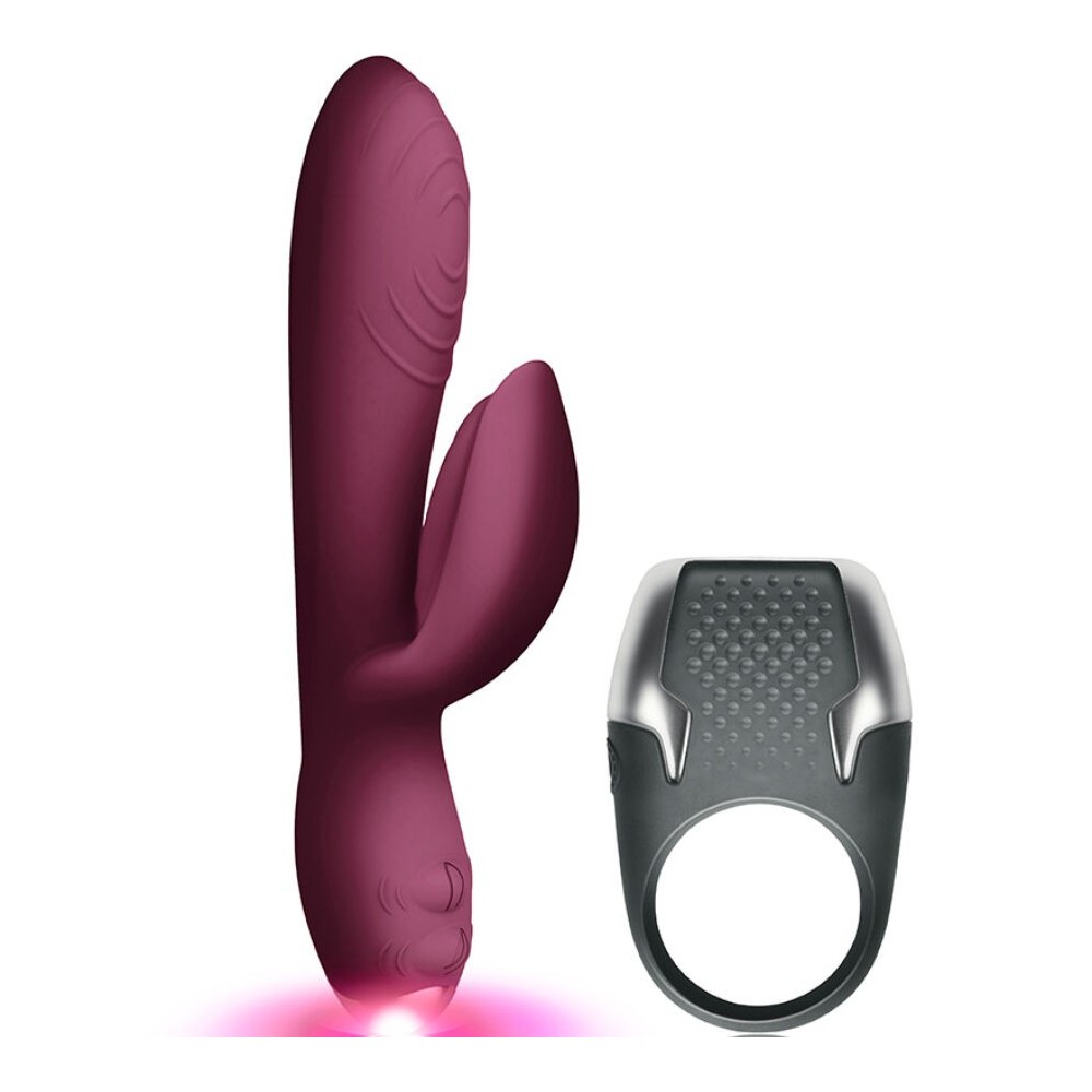 CLIMAXIMUM - LAMOUR KIT VIBRATEUR RABBIT + ANNEAU PÉNITENSIF À LED