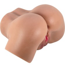 CRAZY BULL - VIBRADOR HAILEY BUTT COM CONTROLE REMOTO REALISTA DE VAGINA E ÂNUS