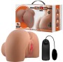 CRAZY BULL - VIBRADOR MILA BUTT COM CONTROLE REALISTA DE VAGINA E ÂNUS REMOTO