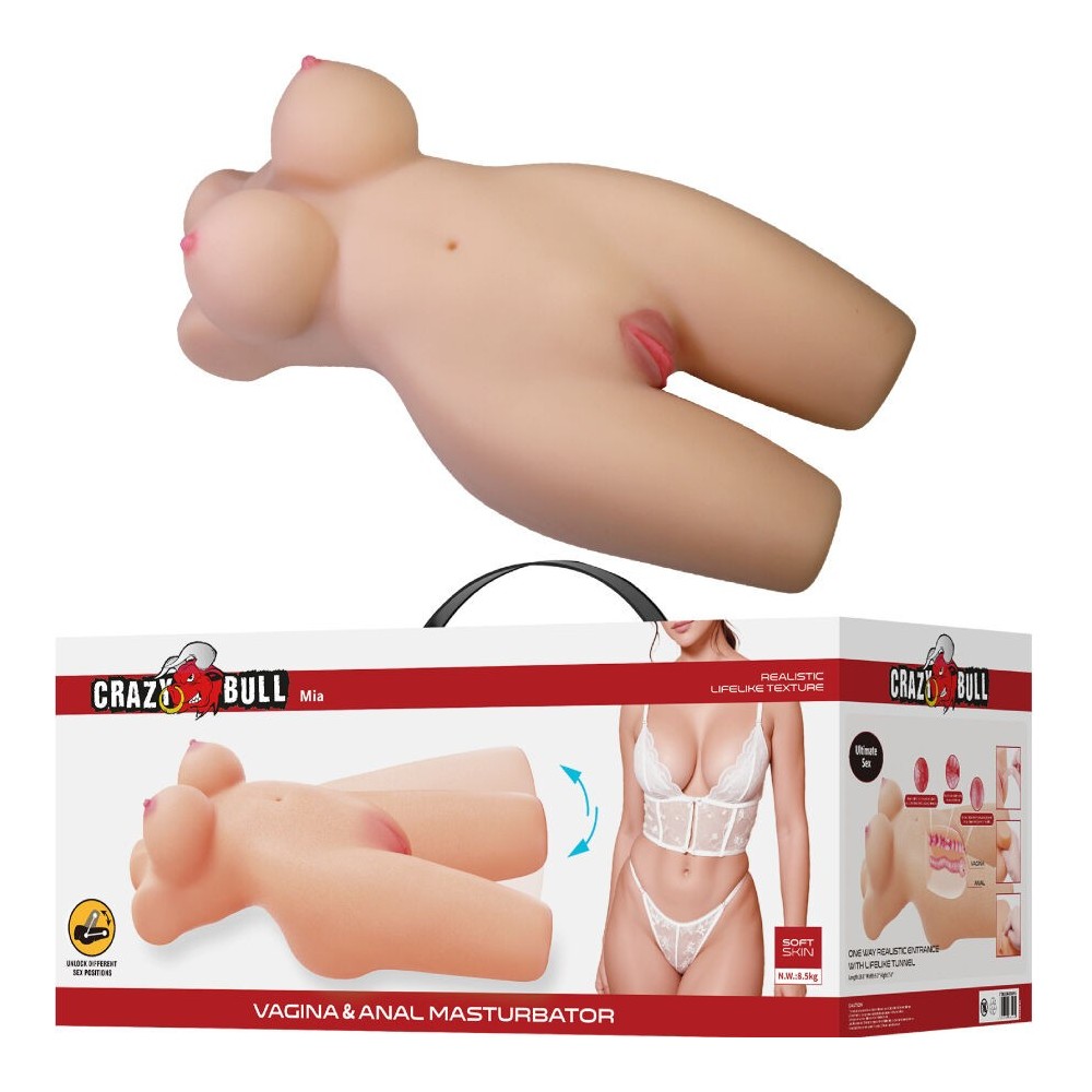 CRAZY BULL - MIA TRONCO FEMININO REALISTA VAGINA E ANAL 8,5 KG