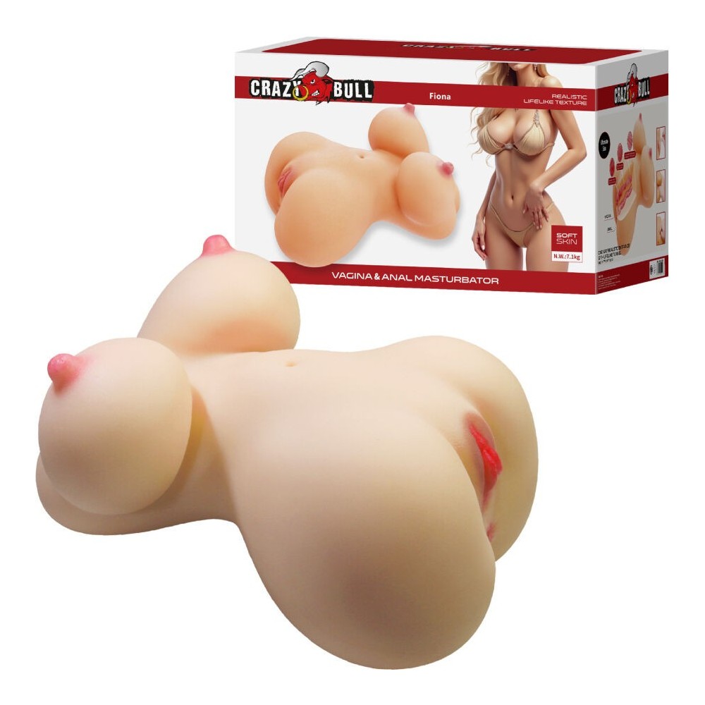CRAZY BULL - FIONA REALISTIC FEMALE TORSO VAGINA AND ANAL 7.1 KG