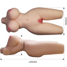 CRAZY BULL - TORSE FÉMININ RÉALISTE TIFFANY VAGIN ET ANAL 5,5 KG
