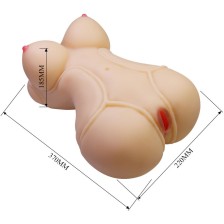 CRAZY BULL - DIANA TORSE FÉMININ RÉALISTE VAGIN ET ANAL 5 KG