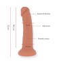 ONINDER - GRANDE VIBRADOR BOGOTÁ DILDO 9 VELOCIDADES NATURAL 22 CM -O- 4,5 CM - APLICATIVO GRATUITO