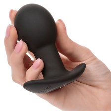 CALEXOTICS - ROCK BOTTOM PLUG ANAL 10 VIBRAÇÕES SILICONE PRETO