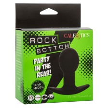 CALEXOTICS - ROCK BOTTOM ANAL PLUG 10 VIBRATIONEN SILIKON SCHWARZ