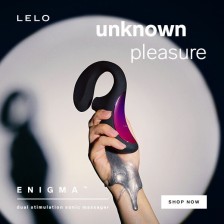 LELO - ENIGMA DOUBLE SUCTION STIMULATION PURPLE MASSAGER