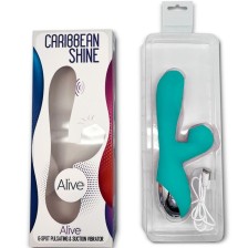 ALIVE - VIBRATORE E ASPIRAZIONE CARIBBEAN SHINE BLU