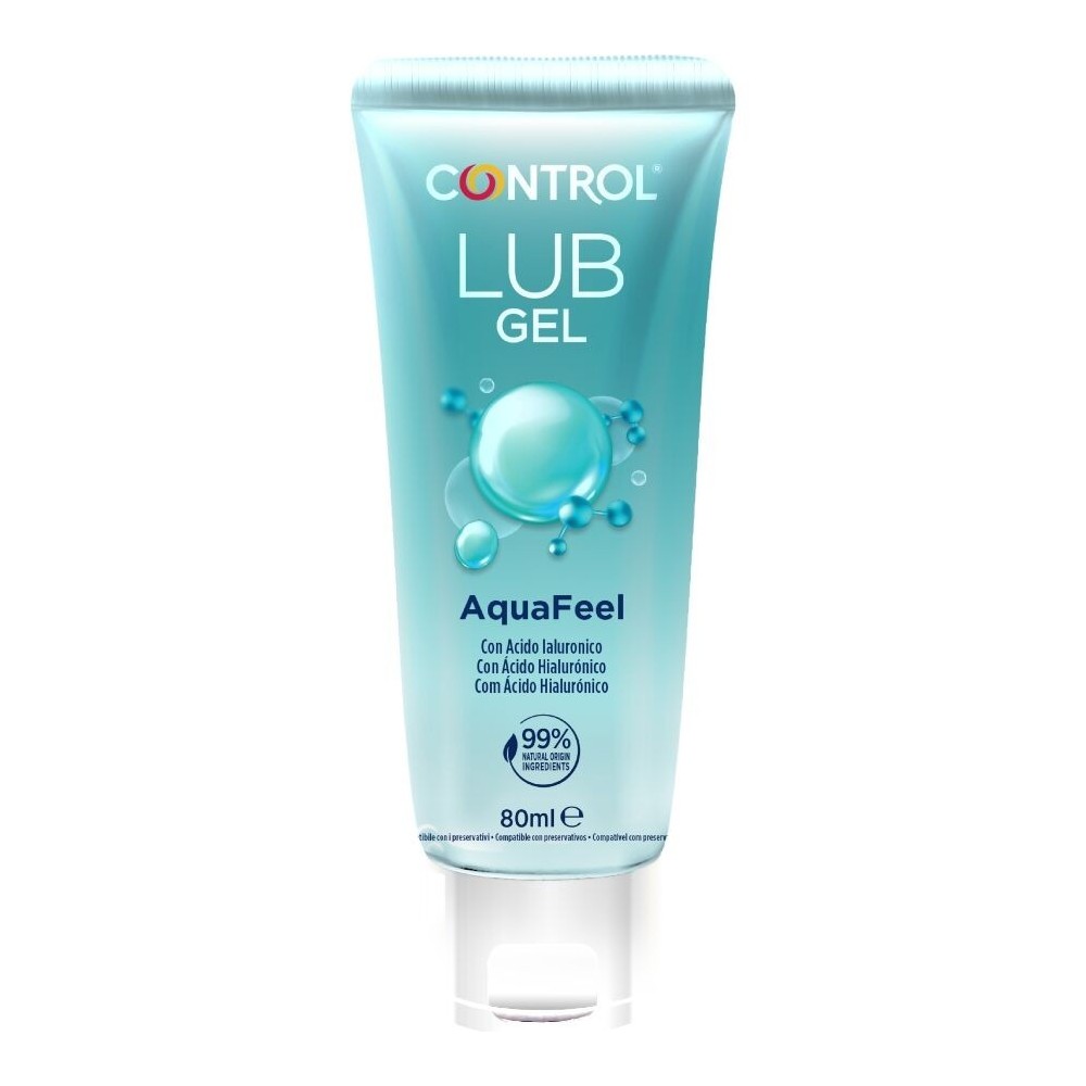 CONTROL - LUBRIFICANTE AQUAFEEL CON ACIDO IALURONICO 80 ML