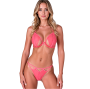 PASSION - CONJUNTO DE SUTIÃ + TANGA RESILQUE VERMELHO TOMATE P/M