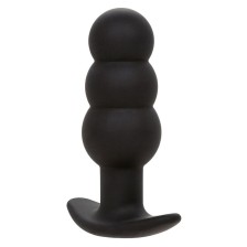 CALEXOTICS - ROCK BOTTOM PLUG ANAL COM ESFERAS 10 VIBRAÇÕES SILICONE PRETO