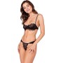 PASSION - TIVOLEA REGGISENO + PERIZOMA NERO S/M