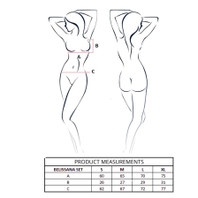 PASSION - BELISSANA BH + STRING SET VIOLETT L/XL