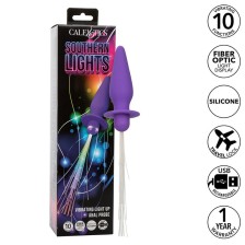 CALEXOTICS - SOUTHERN LIGHTS LIGHT UP PLUG ANAL 10 VIBRATIONS SILICONE VIOLET