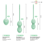 INTENSE - KIT DE BOULES DE KEGEL CHARLI VERT CLAIR