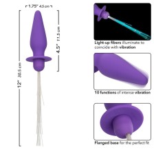 CALEXOTICS - SOUTHERN LIGHTS LIGHT UP PLUG ANAL 10 VIBRATIONS SILICONE VIOLET