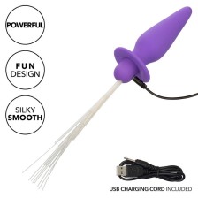 CALEXOTICS - SOUTHERN LIGHTS LIGHT UP ANAL PLUG 10 VIBRAÇÕES SILICONE ROXO