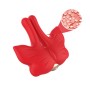 ARMONY - MAGNETISCHE NIPPELKLEMMEN MIT VIBRATION SCHMETTERLINGSFORM ROT