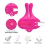 ARMONY - PINCES À TÉTONS MAGNÉTIQUES VIBRATOIRES EN FORME DE LAPIN ROSE
