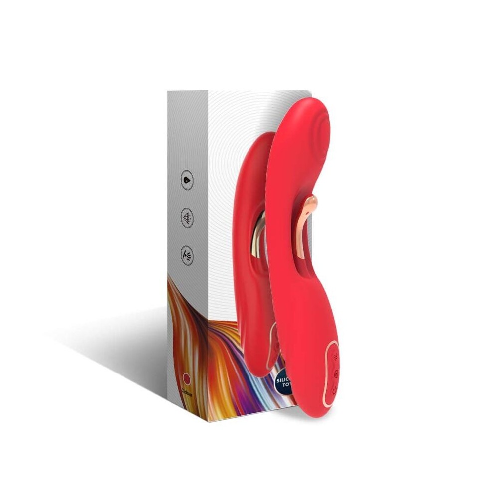 ARMONY - VIBRATOR WITH OSCILLATING TONGUE RED