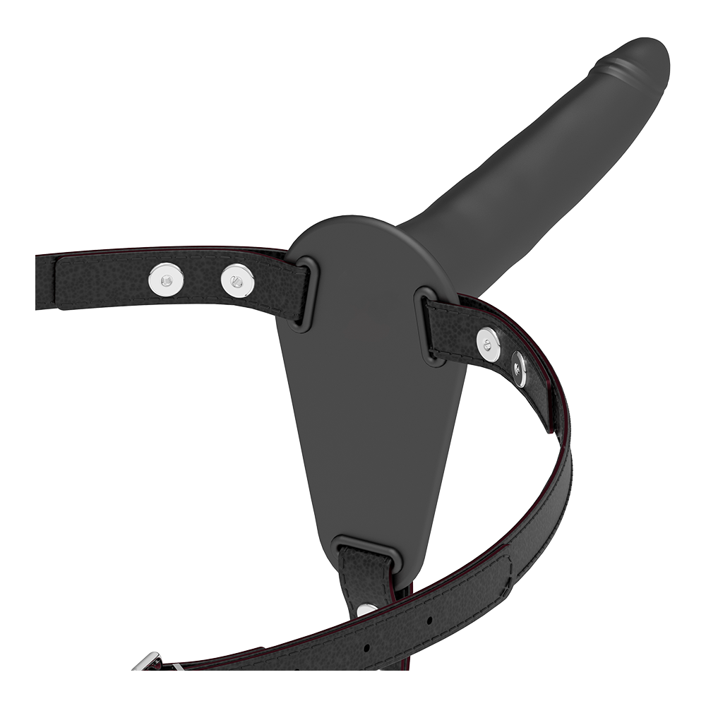FETISH SUBMISSIVE HARNESS - SILICONE PRETO 15 CM