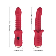 ARMONY - POINT A STIMULATING VIBRATOR DILDO RED