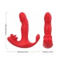 ARMONY - ANAL VIBRATOR PANTY C AND G-SPOT STIMULATOR REMOTE CONTROL RED