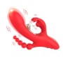 ARMONY - ESTIMULADOR DE PONTO G E CLITÓRIS VIBRADOR VERMELHO