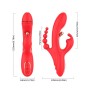ARMONY - ESTIMULADOR DE PONTO G E CLITÓRIS VIBRADOR VERMELHO