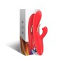 ARMONY - VIBRADOR ESTIMULADOR DE PONTO G E CLITÓRIS COM LÍNGUA OSCILANTE VERMELHO