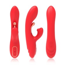 ARMONY - VIBRADOR ESTIMULADOR DE PONTO G E CLITÓRIS COM LÍNGUA OSCILANTE VERMELHO