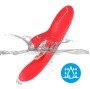 ARMONY - VIBRATEUR STIMULATEUR POINT G ET CLITORIS AVEC LANGUE OSCILLANTE ROUGE