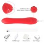 ARMONY - G-SPOT AND CLITORIS STIMULATOR VIBRATOR WITH OSCILLATING TONGUE RED