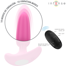 INTENSE - ROSS ANAL PLUG 10 VIBRAÇÕES ROSA CONTROLE REMOTO