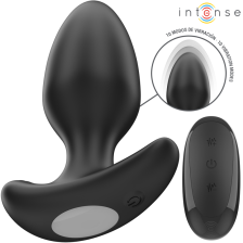 INTENSE - JOEY ANAL PLUG 10 VIBRATIONS BLACK REMOTE CONTROL